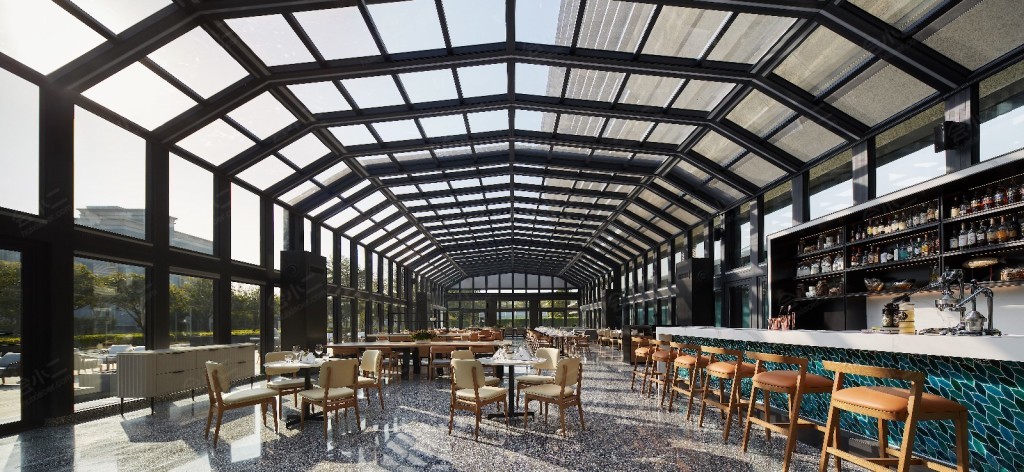 广交会威斯汀酒店花园玻璃房详情